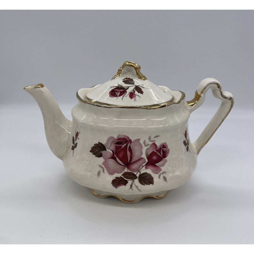 Vintage Arthur Wood Teapot 5577 Roses England